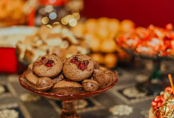 Weihnachts-Muffins mit Schokolade