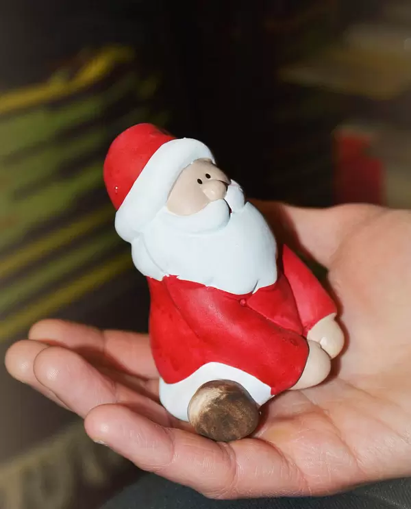 Weihnachtsmann aus Ton