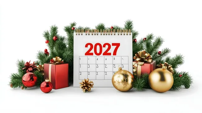 Weihnachtsvorbereitungen 2027 - Festliche Dekoration mit Kalender