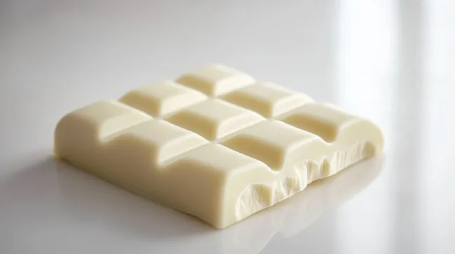 Weiße Schokoladentafel mit glatter Oberfläche