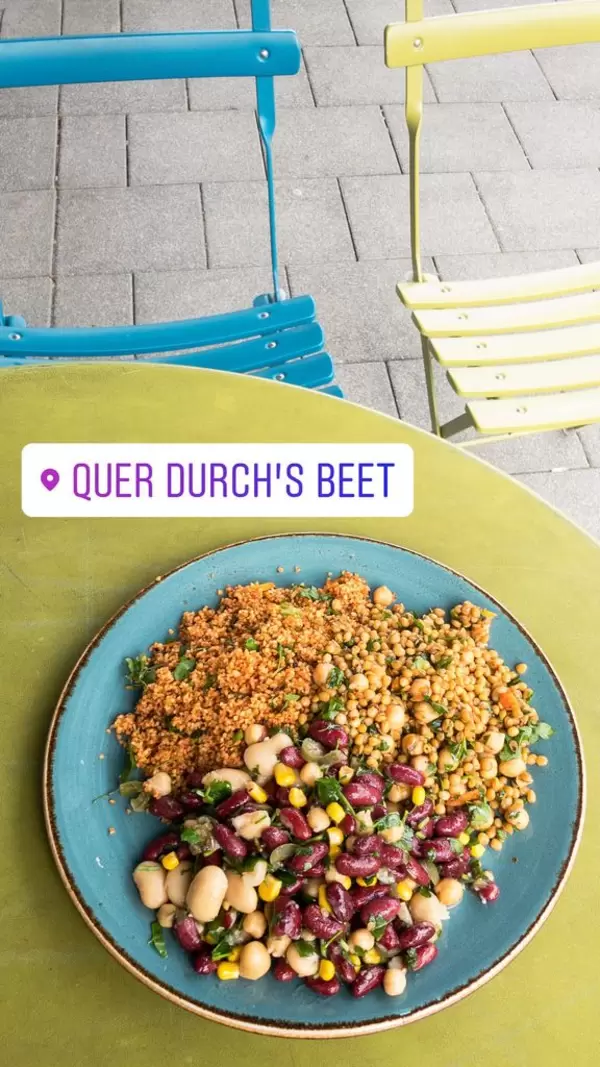 Weiße Bohnen, rote Bohnen, Kuskus und Weizen mit Kichererbsen