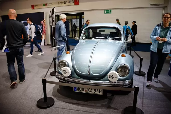 Weltmeister 1972 Volkswagen Käfer (Beetle) auf der Ausstellung "Die Wilden 70er" bei der IAA 2017
