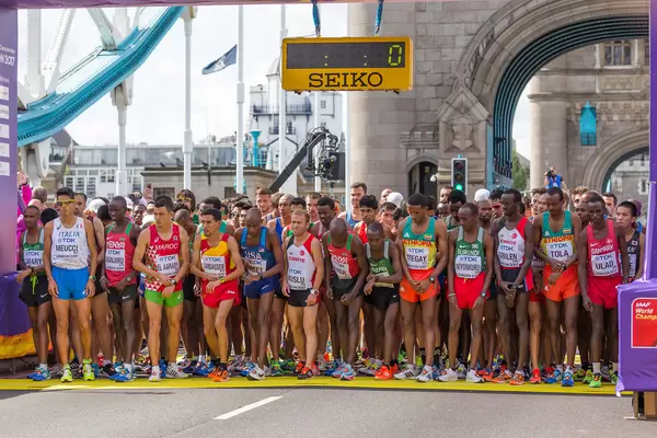 Weltmeisterschaft 2017 im Marathon: Start der Männer