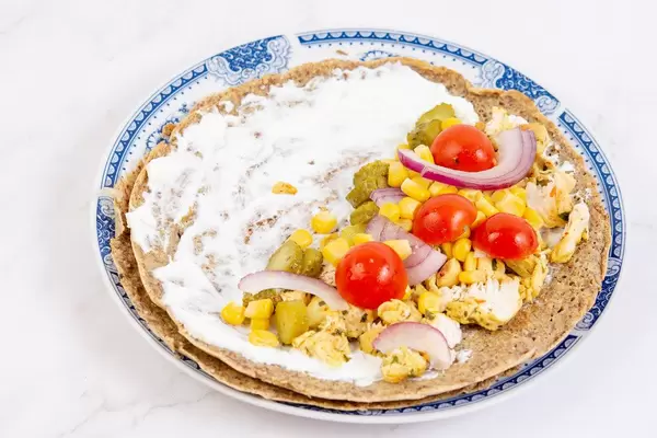 Wheat Flour Tortillas with Chicken and Corn