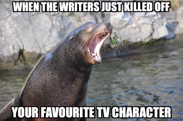 When the writers just killed off your favourite TV character