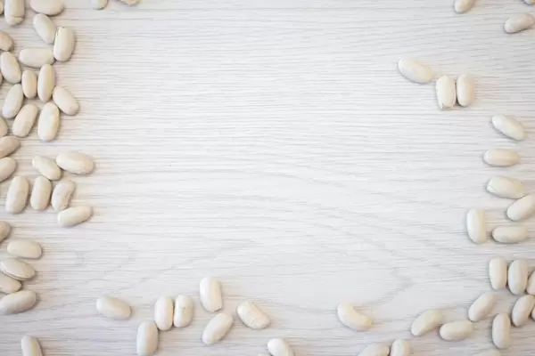 white bean background