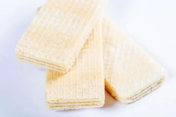 White waffles with coconut filling  Flip 2019