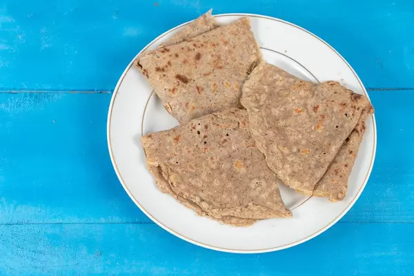 Whole wheat flour Pancakes on the plate