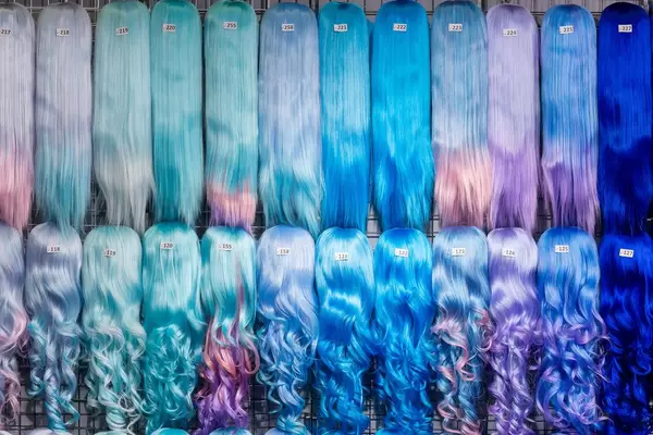 Wigs in vibrant colors perfect for cosplay