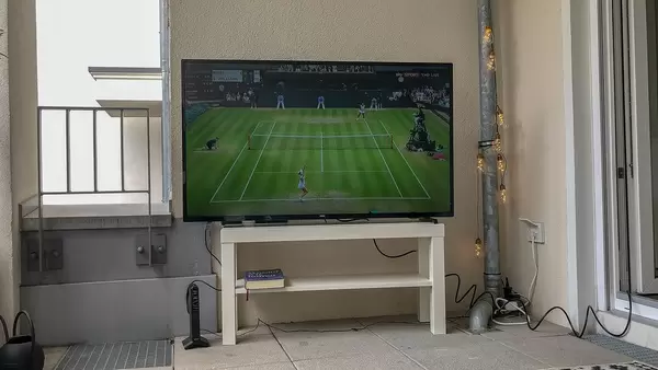 Wimbledon auf dem Balkon gucken