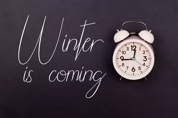 Winter is coming on the blackboard