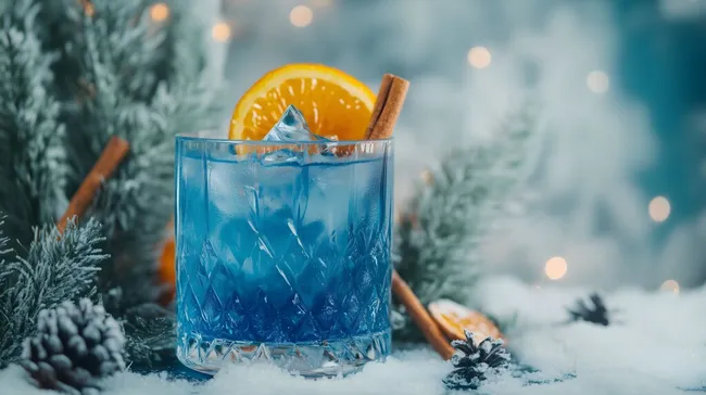 Winterlicher Cocktail mit Zitrusduft und Zimtaroma