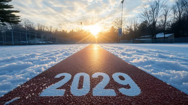 Winterlicher Laufbahnstart in das neue Jahr 2029