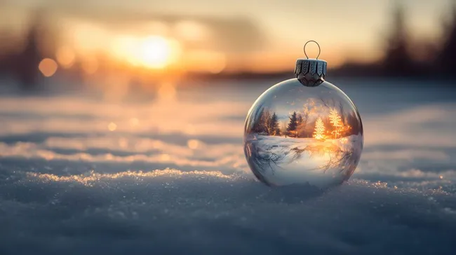 Winterliches Weihnachtsdekor im Sonnenzauber