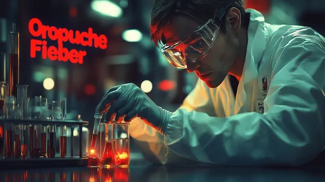 Wissenschaftler bei der Laboranalyse von Oropouche-Fieber