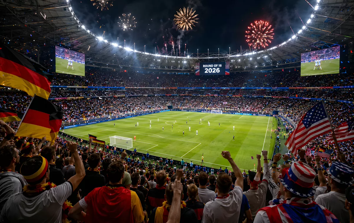 WM 2026 Achtelfinale Deutschland gegen USA im Stadion