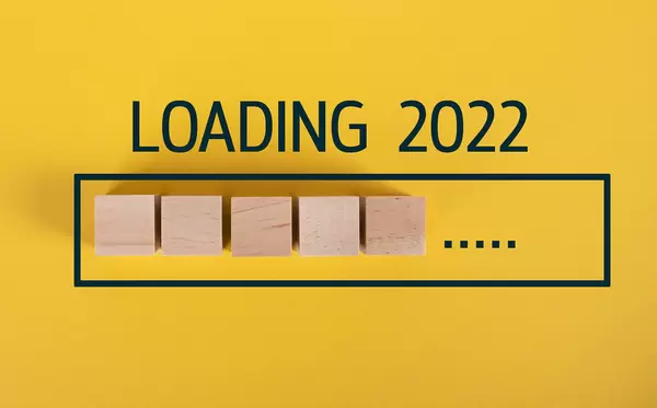 Wooden blocks in loading bar for 2022