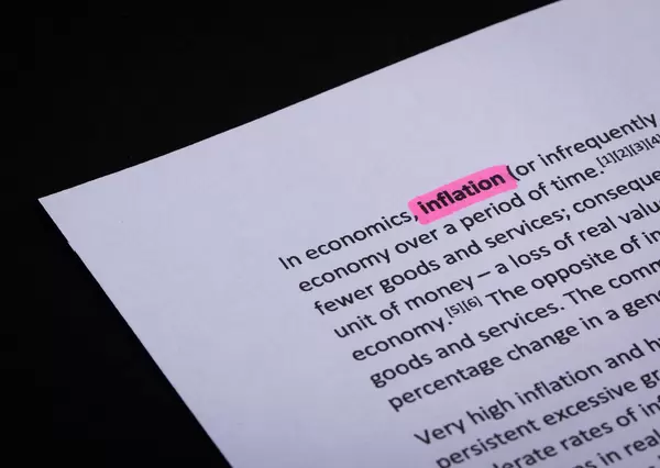 Word Inflation highlighted with a pink marker