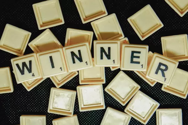 Word winner formed from scrabble