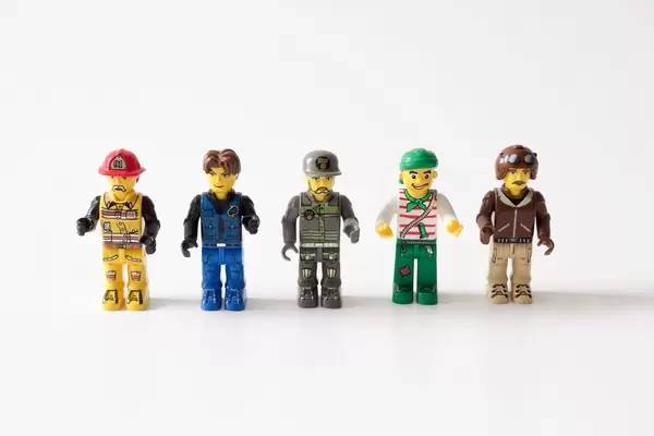 Workers standing in line