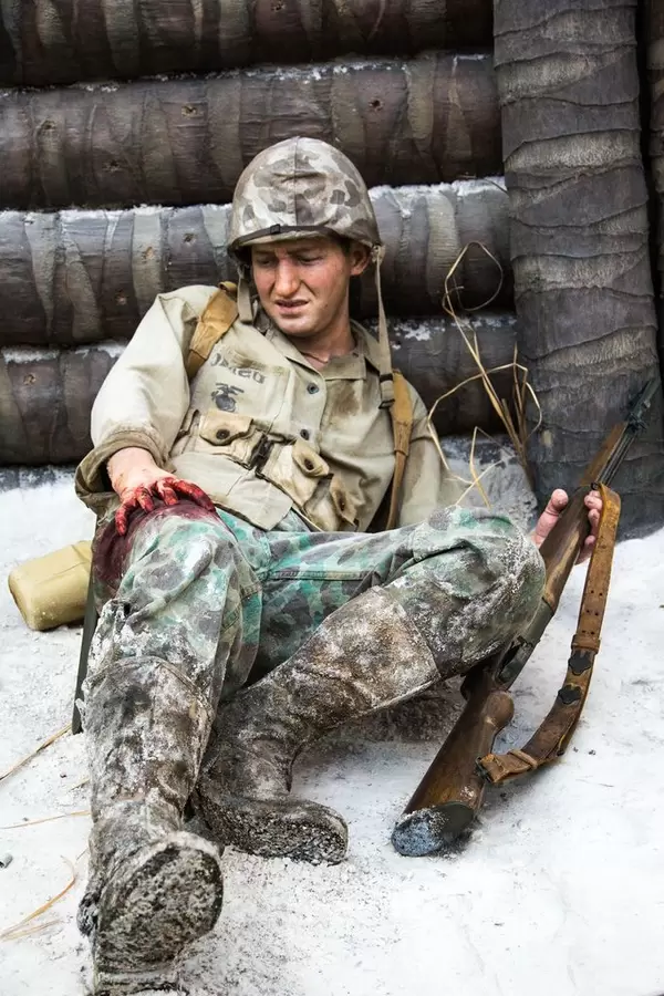 Wounded Marine Behind a Trench  Flip 2019