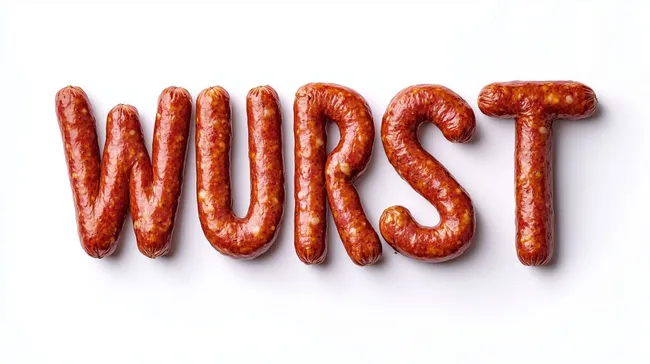 Würstchen in Nahaufnahme auf weißem Hintergrund