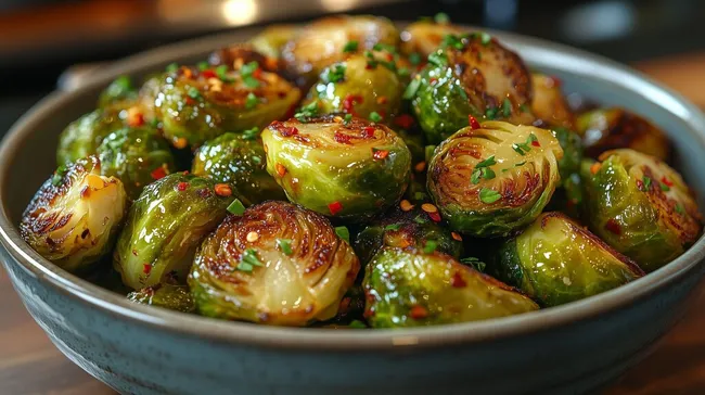Würziger, gerösteter Rosenkohl mit karamelligen Kanten