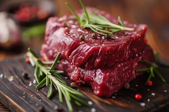 Würziges, marmoriertes Rindfleischstück