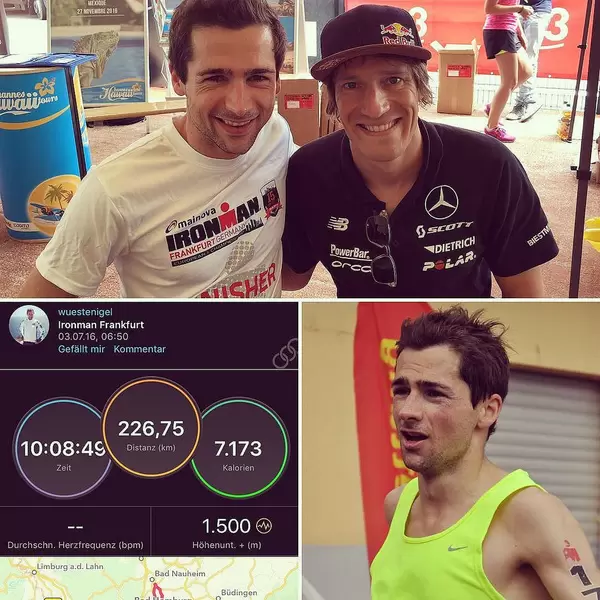 'You are an Ironman!' Love to hear that words after 8 months of training. Yes!!! ? You will find some more words in German in my Bio. #IMFrankfurt #ironmantraining @sebastiankienle #tripics #triathlete @sisutraining