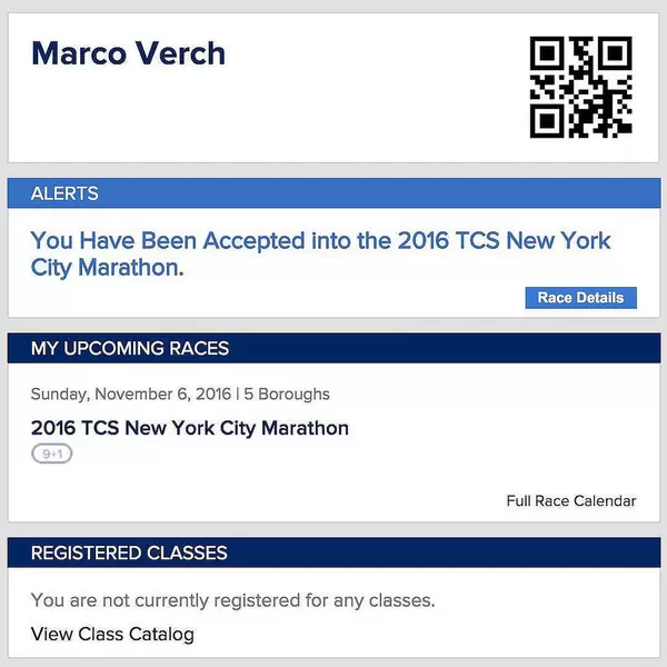 'You Have Been Accepted into the 2016 TCS New York City Marathon.‘ ??✈️#TCSNYCMarathon #happy #running @nycmarathon #nyc #marathontraining