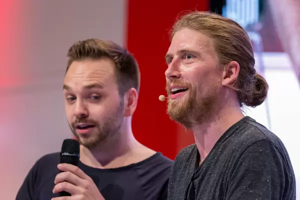 Youtube celebrity Sarazar at Gamez stage at Gamescom 2018