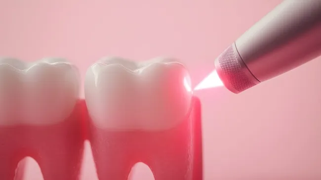 Zahnklinik-Laser behandelt geschwollenes Zahnfleisch