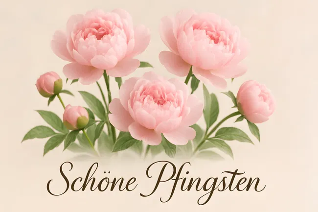 Zarte Pfingstrose in Pastellfarben