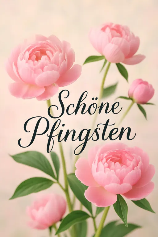 Zarte Pfingstrosen in zauberhafter Gartenromantik