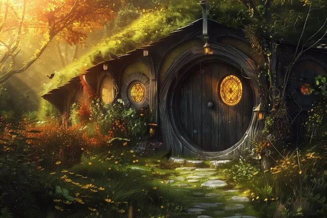 Zauberhaftes Hobbithaus im Märchenwald