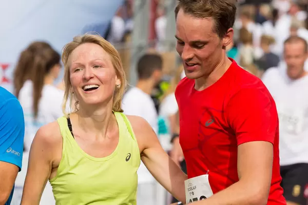 Zieleinlauf Gerolsteiner Brückenlauf 2016