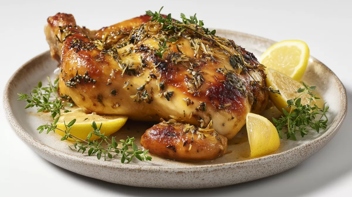 Zitronen Hühnchen mit Knoblauch und Kräutern