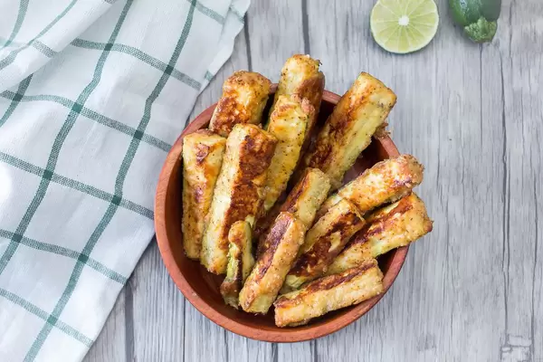 Zucchini Fritters Close-up Top View