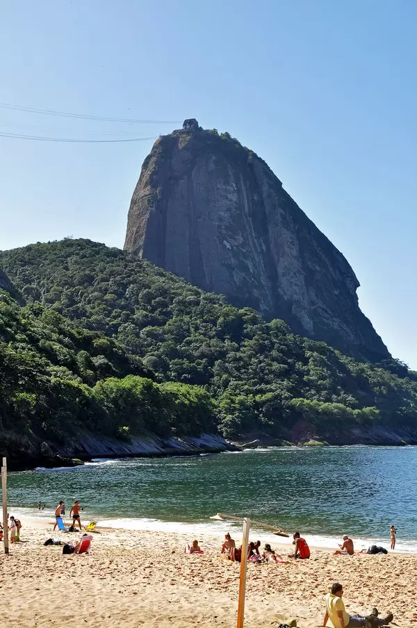 Zuckerhut vom Strand aus