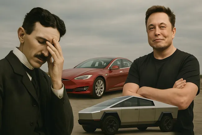 Zwei Elektroauto-Pioniere im Kontrast