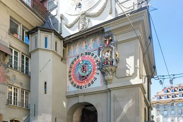 Zytglogge – a 13th century landmark medieval tower with a clock in Bern