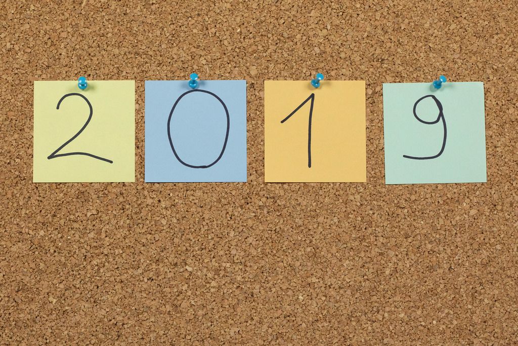 2019 Written On Sticky Notes Creative Commons Bilder