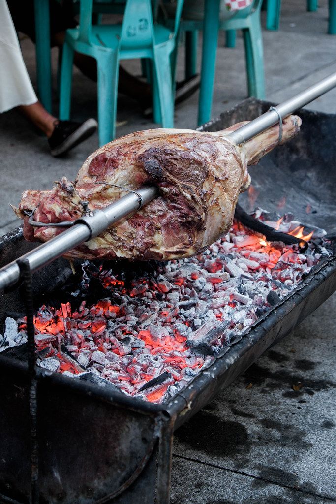 A giant beef portion being grilled  (Flip 2019)