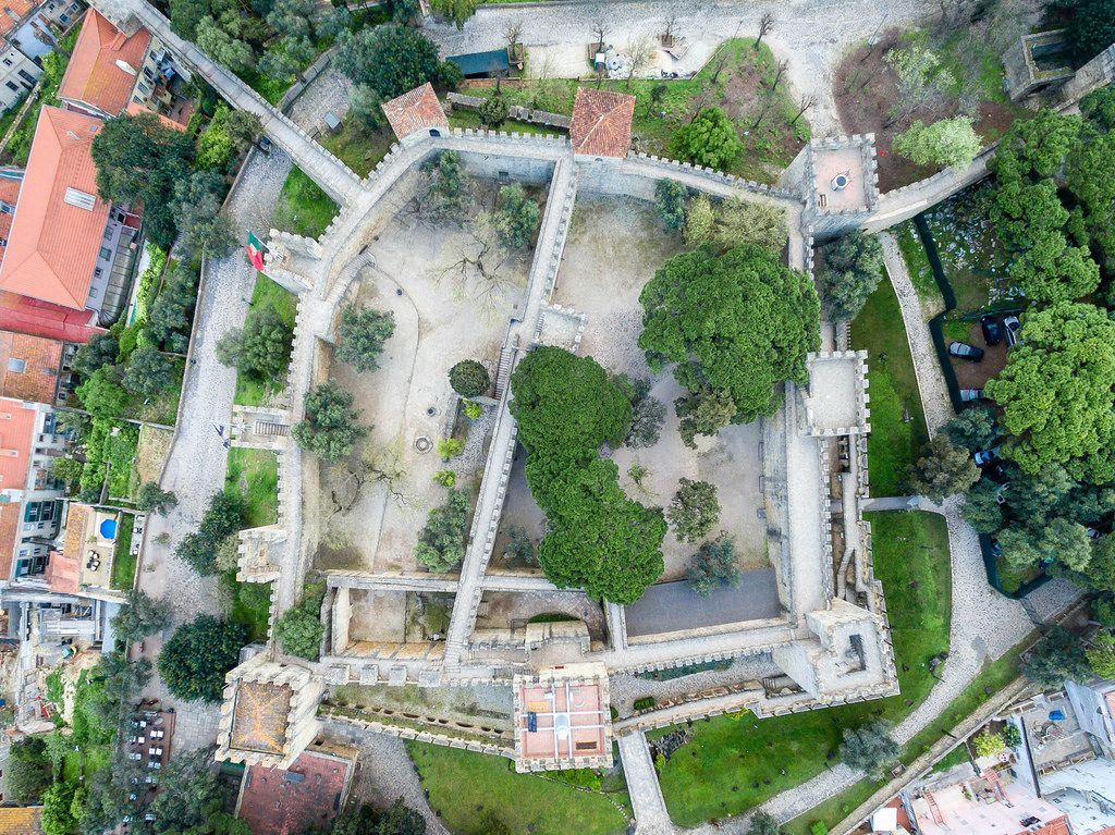 Aerial of Castelo de São Jorge