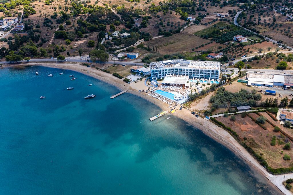 Aerial Picture Of The Greek Hotel Nikki Beach Resort Spa In The 
