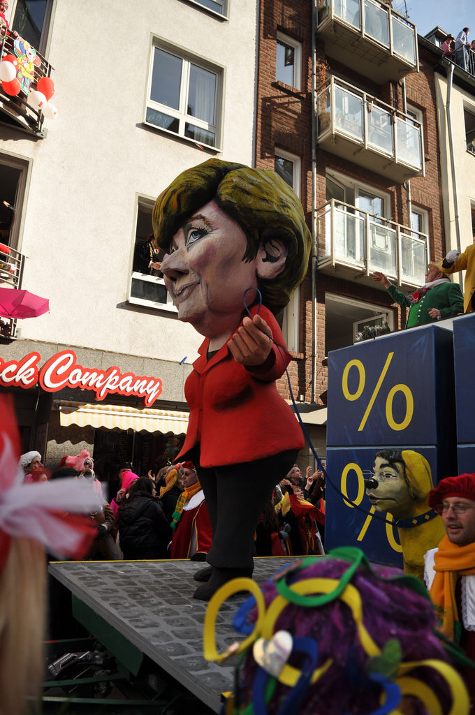 Angela Merkel im Kölner Karneval