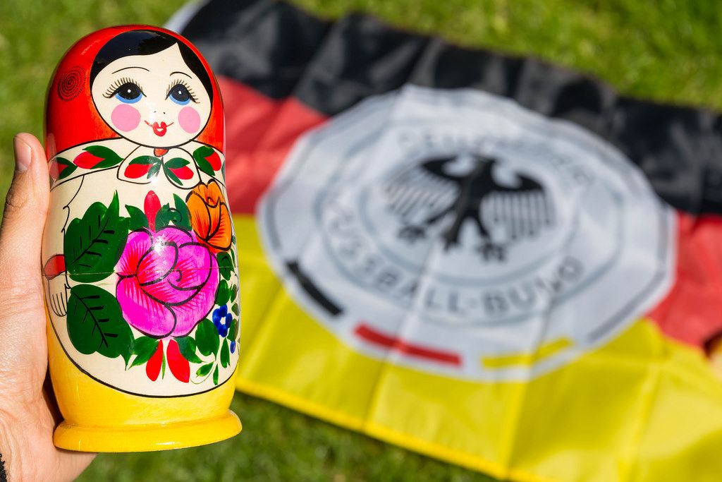 Babushka doll and German flag