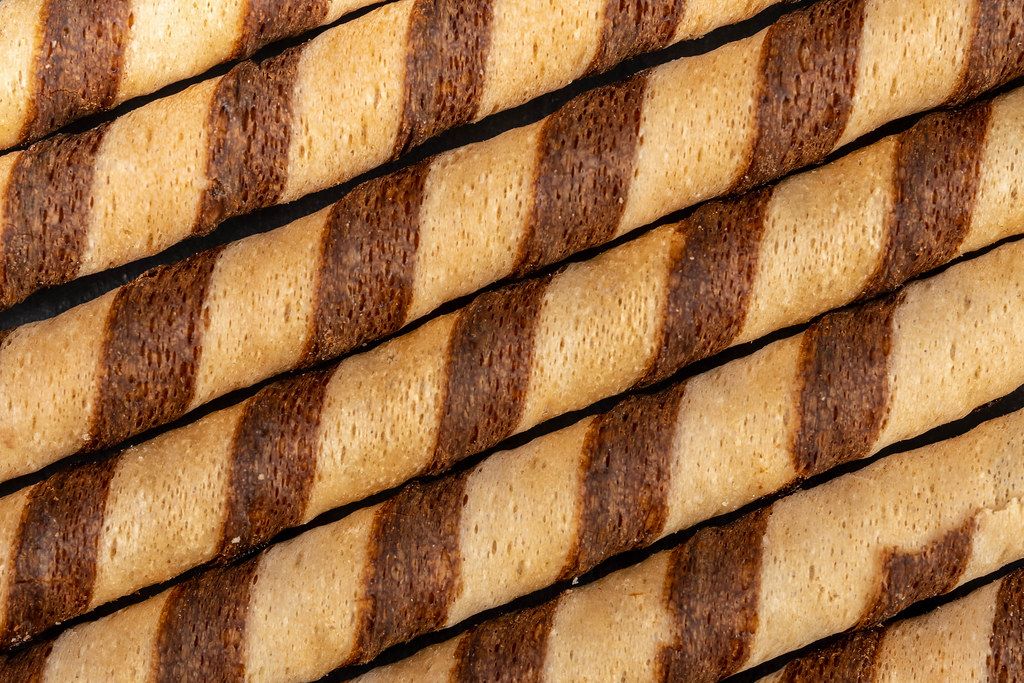Background of Chocolate Sticks closeup