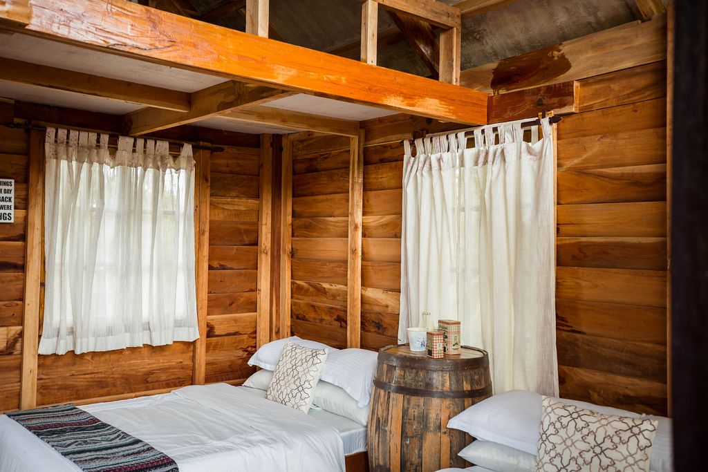 Bedroom of the Cozy Cabin in Salvador Benedicto