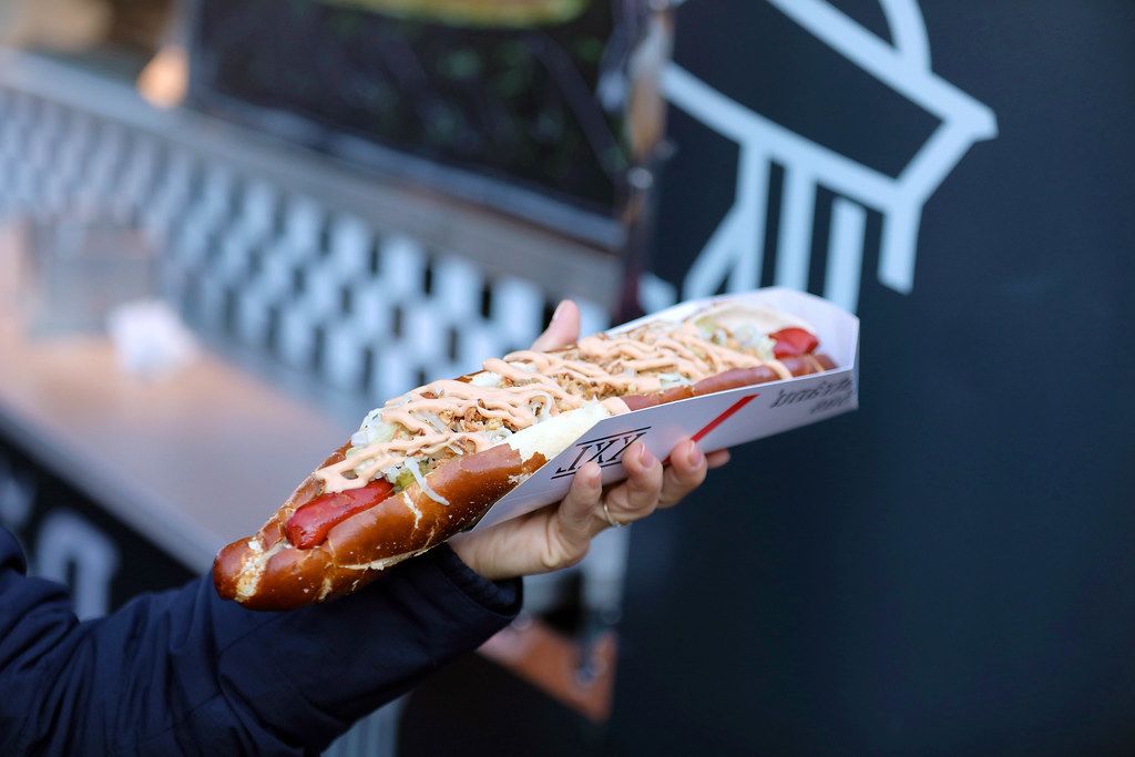 Big German sausage, hot dog (Flip 2019)
